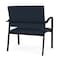 Lesro Newport Bariatric Chair Metal Frame, Black, RF Blueberry Upholstery NP1401 - alternate 2